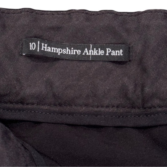 TALBOTS SIZE 10 BLACK HAMPSHIRE STRAIGHT ANKLE PANTS POLY-VISCOSE-SPANDEX - Picture 9 of 12